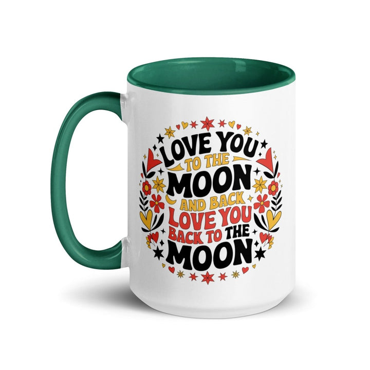 I Love You Back Colorful Print Mug - Red - 15 oz - ArtyKoala
