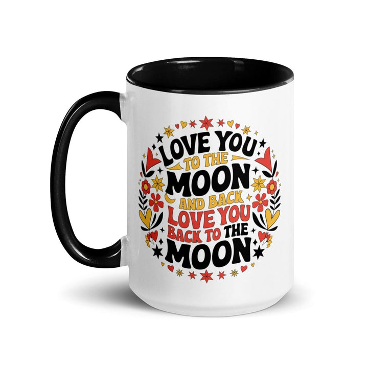 I Love You Back Colorful Print Mug - Dark Blue - 11 oz - ArtyKoala