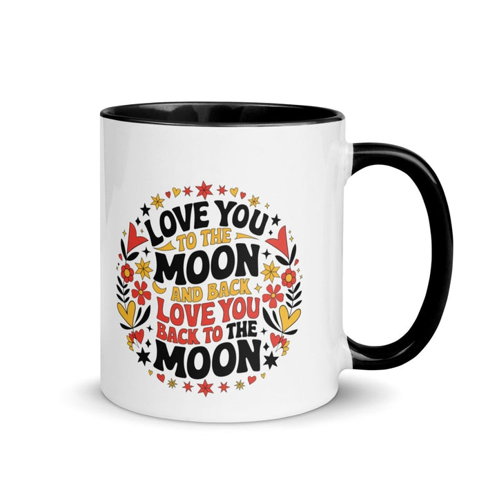 I Love You Back Colorful Print Mug - Black - 11 oz - ArtyKoala