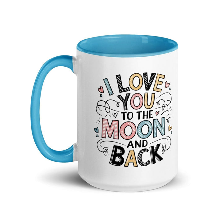 I Love You Typography Colorful Print Mug - Black - 15 oz - ArtyKoala