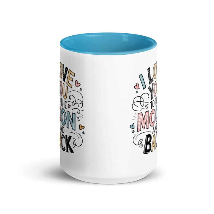 I Love You Typography Colorful Print Mug - Black - 15 oz - ArtyKoala