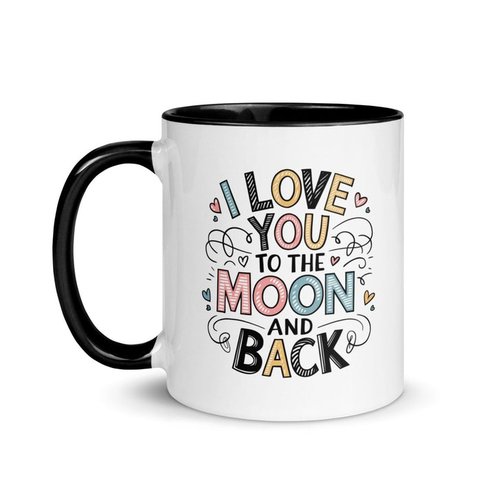 I Love You Typography Colorful Print Mug - Blue - 11 oz - ArtyKoala