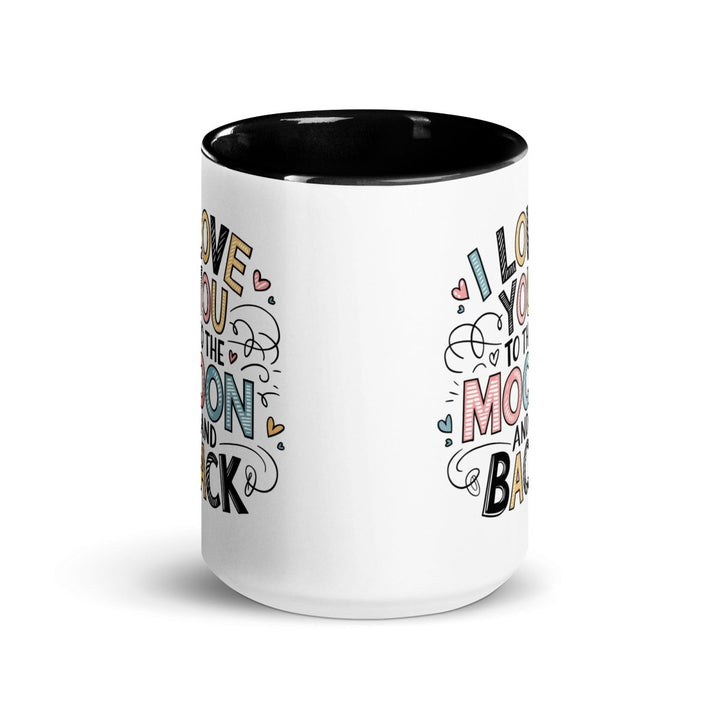 I Love You Typography Colorful Print Mug - Dark Blue - 11 oz - ArtyKoala