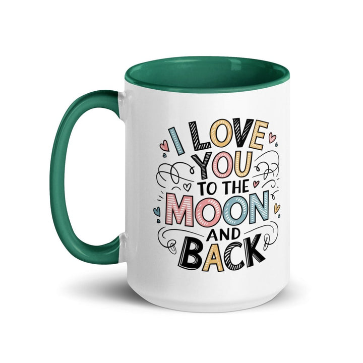I Love You Typography Colorful Print Mug - Red - 15 oz - ArtyKoala