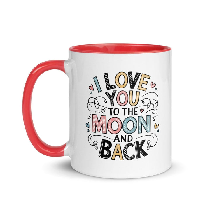 I Love You Typography Colorful Print Mug - Yellow - 11 oz - ArtyKoala