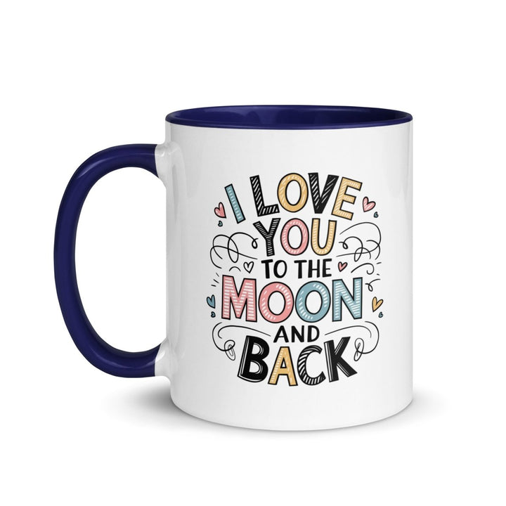 I Love You Typography Colorful Print Mug - Green - 11 oz - ArtyKoala