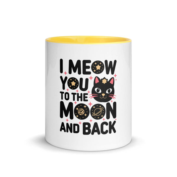 I Meow You Colorful Print Mug - Black - 11 oz - ArtyKoala