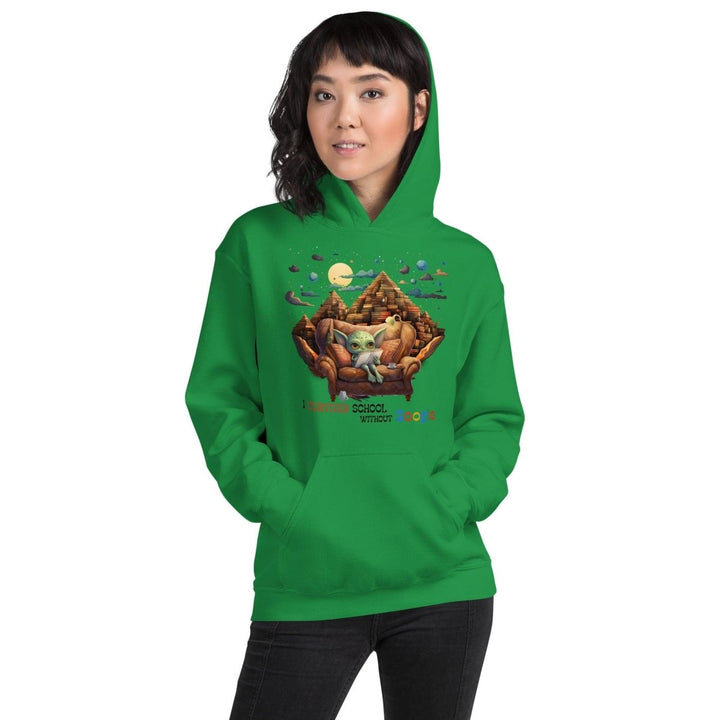 I Survived School Without Google Graphic Hoodie - Irish Green - S - ArtyKoala