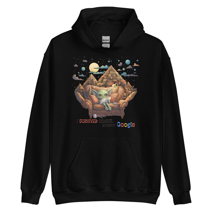 I Survived School Without Google Man Hoodie - Black / S - ArtyKoala