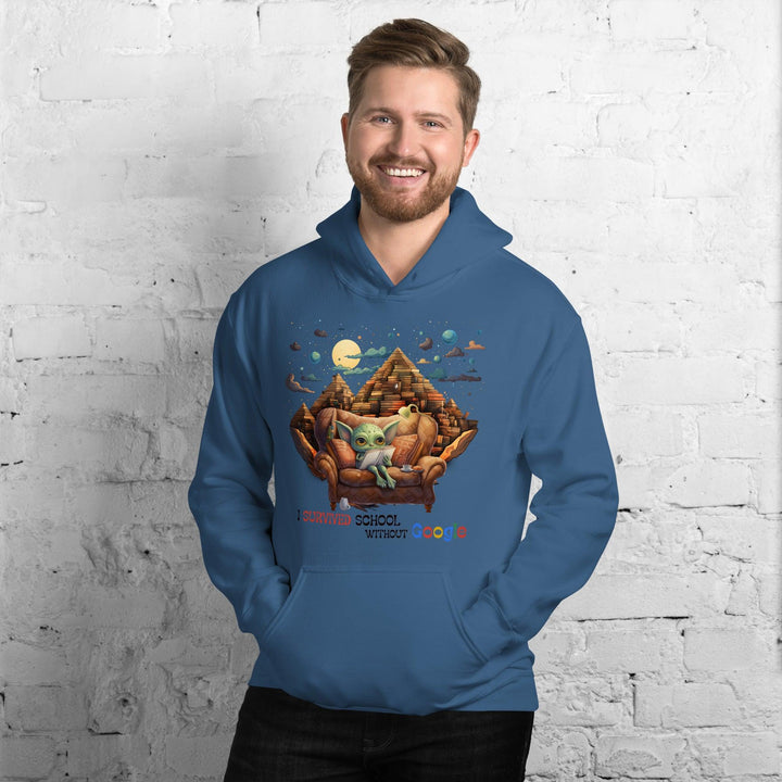 I Survived School Without Google Man Hoodie - ArtyKoala