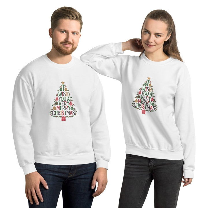 I Wish You Mery Christmas Graphic Sweatshirt - Sand - S - ArtyKoala