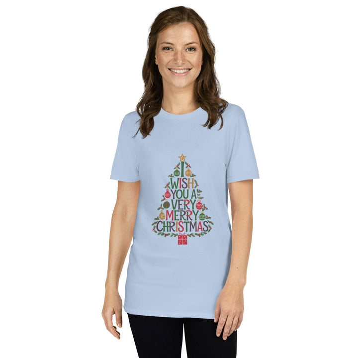 I Wish You Mery Christmas Graphic Tee - Natural - S - ArtyKoala