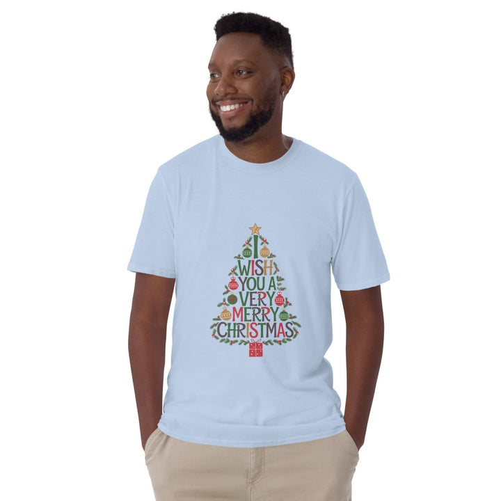 I Wish You Mery Christmas Graphic Tee - Natural - S - ArtyKoala