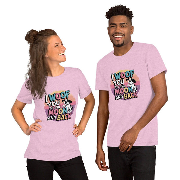 I Woof Love Graphic Tee - Black Heather - XS - ArtyKoala