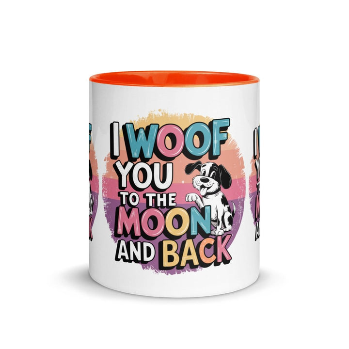 I Woof You Colorful Print Mug - Pink - 11 oz - ArtyKoala