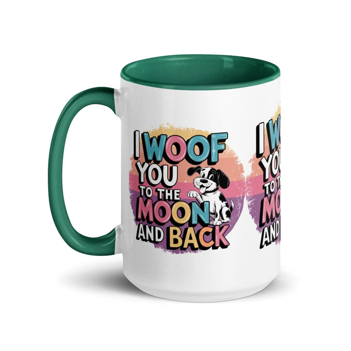 I Woof You Colorful Print Mug - Red - 15 oz - ArtyKoala