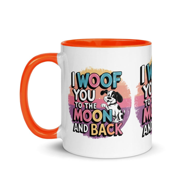 I Woof You Colorful Print Mug - Pink - 11 oz - ArtyKoala
