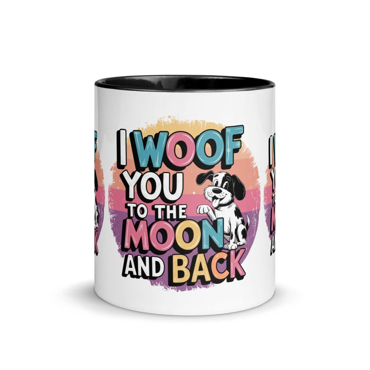 I Woof You Colorful Print Mug - Blue - 11 oz - ArtyKoala