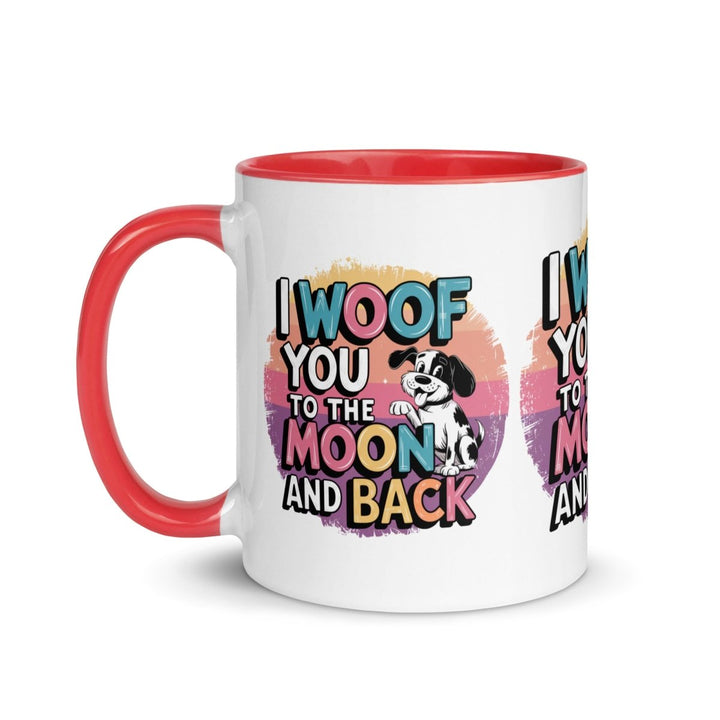 I Woof You Colorful Print Mug - Yellow - 11 oz - ArtyKoala