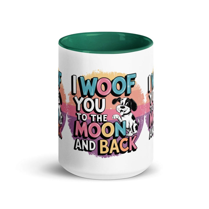 I Woof You Colorful Print Mug - Red - 15 oz - ArtyKoala