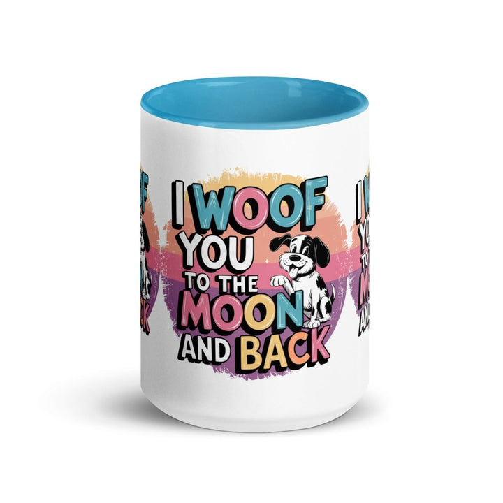 I Woof You Colorful Print Mug - Black - 15 oz - ArtyKoala