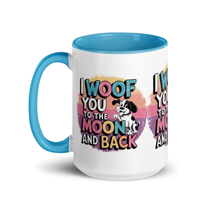 I Woof You Colorful Print Mug - Black - 15 oz - ArtyKoala