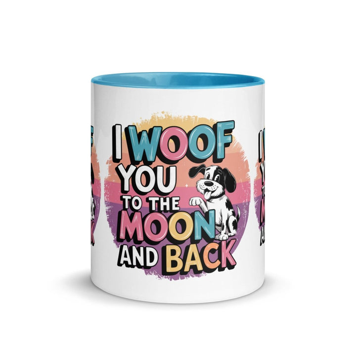 I Woof You Colorful Print Mug - Red - 11 oz - ArtyKoala