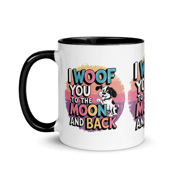 I Woof You Colorful Print Mug - Blue - 11 oz - ArtyKoala