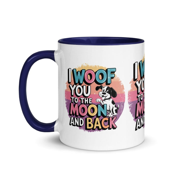 I Woof You Colorful Print Mug - Green - 11 oz - ArtyKoala