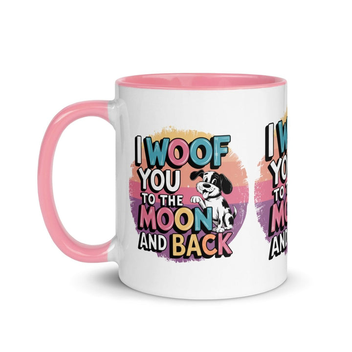 I Woof You Colorful Print Mug - Black - 11 oz - ArtyKoala