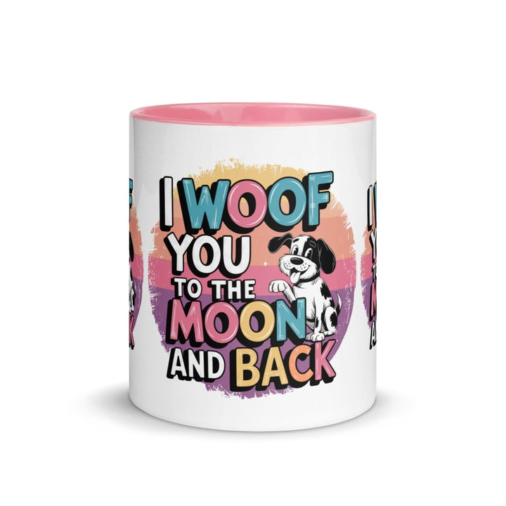 I Woof You Colorful Print Mug - Black - 11 oz - ArtyKoala
