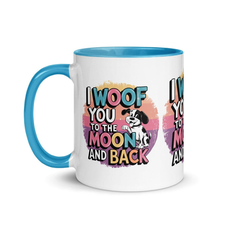 I Woof You Colorful Print Mug - Red - 11 oz - ArtyKoala