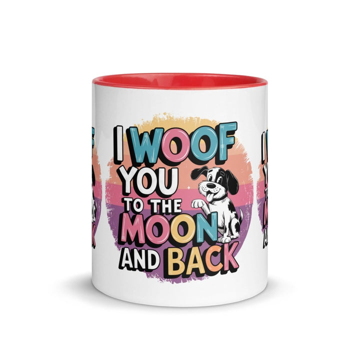 I Woof You Colorful Print Mug - Yellow - 11 oz - ArtyKoala
