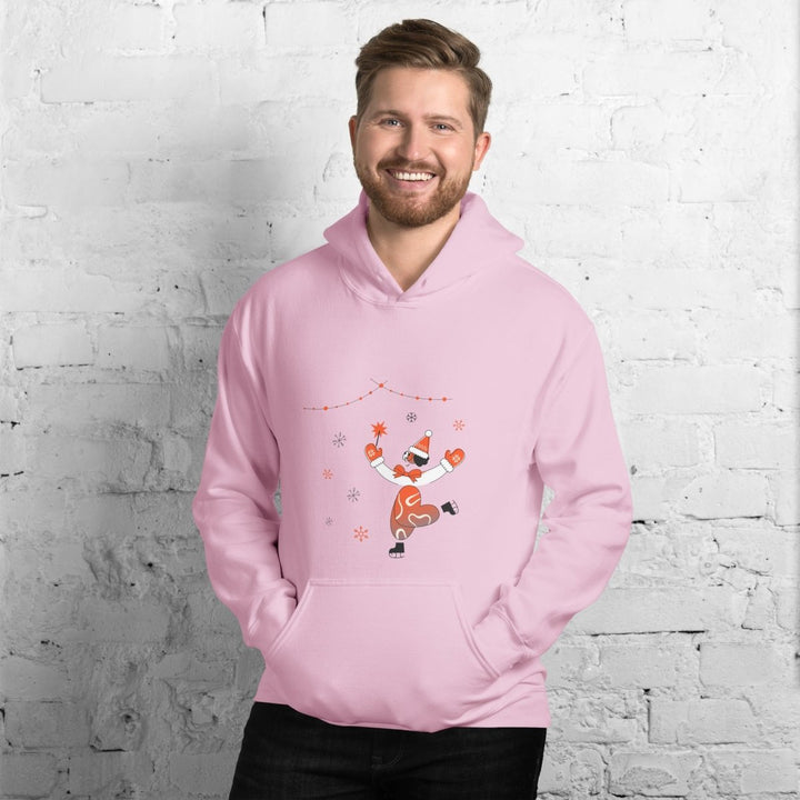 Ice Skating Christmas Graphic Hoodie - White - S - ArtyKoala