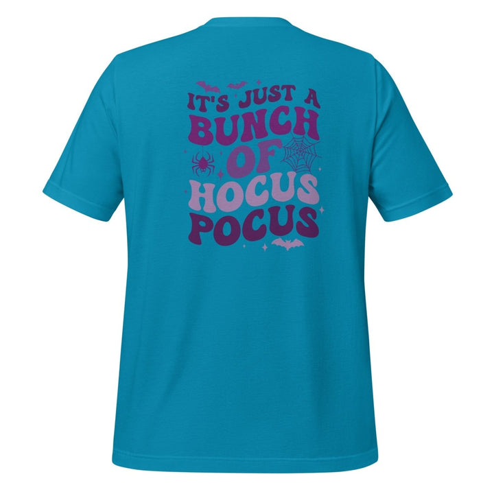 It's Just a Bunch of Hocus Pocus Graphic Tee - Aqua - S - ArtyKoala