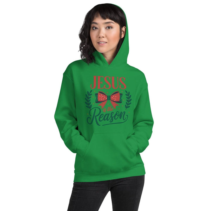 Jesus is The Reason Graphic Hoodie - Light Blue - S - ArtyKoala