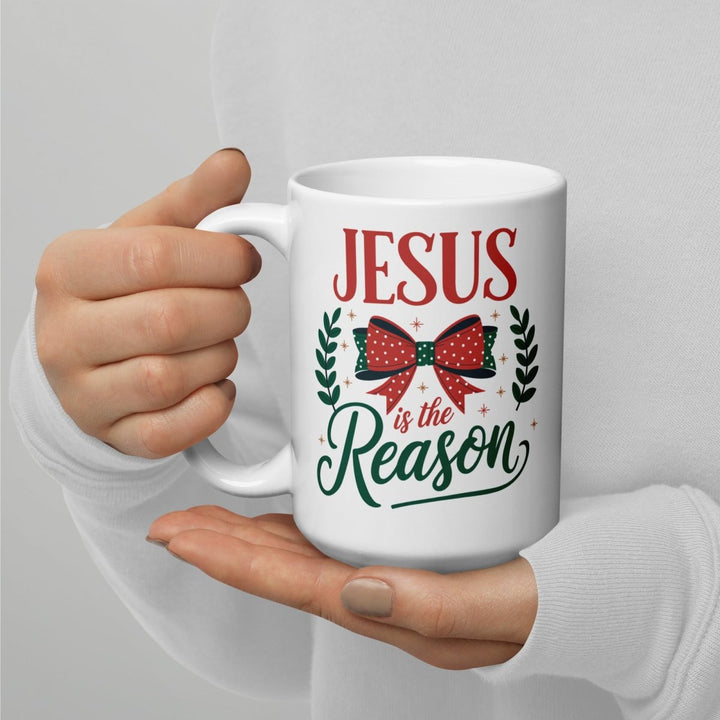 Jesus Reason White glossy mug - 11 oz - ArtyKoala