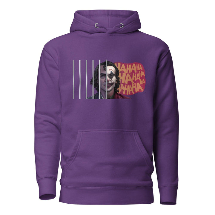 Joker Ahahaha Woman Premium Cotton Hoodie - Purple / S - ArtyKoala