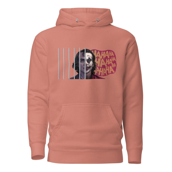 Joker Ahahaha Woman Premium Cotton Hoodie - Dusty Rose / S - ArtyKoala