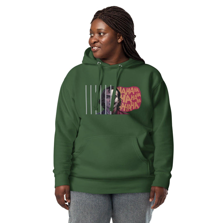 Joker Ahahaha Woman Premium Cotton Hoodie - ArtyKoala