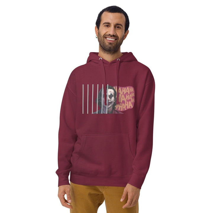 Joker Choose your path Graphic Hoodie - Maroon - S - ArtyKoala