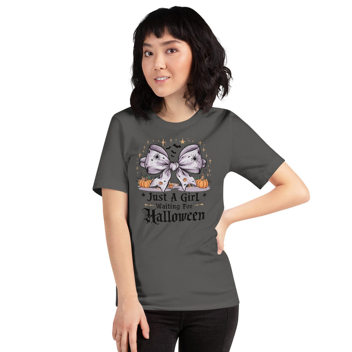 Just a Girl Who Waiting For Halloween Unisex Premium T-shirt - ArtyKoala