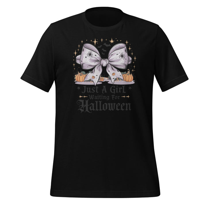 Just a Girl Who Waiting For Halloween Unisex Premium T-shirt - Black / XS - ArtyKoala