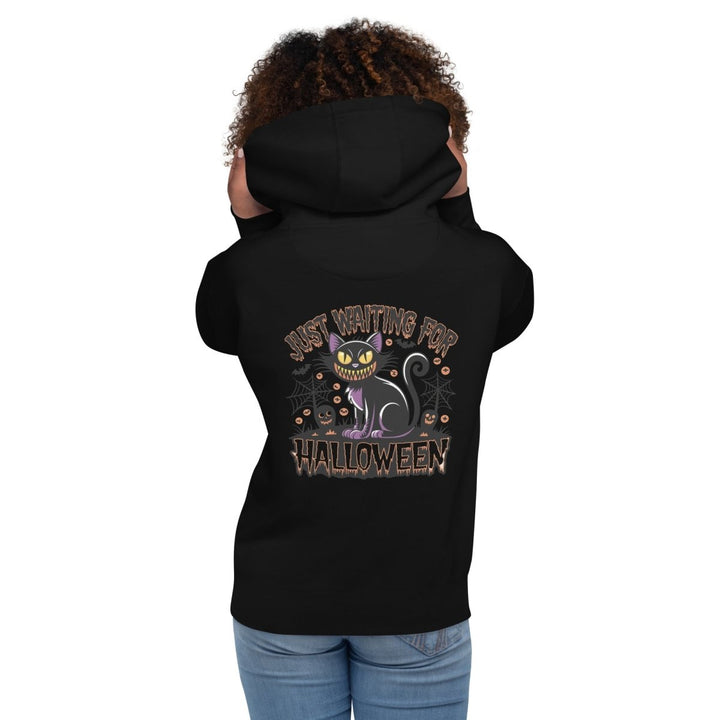 Just Waiting for Halloween Graphic Hoodie - Black - S - ArtyKoala