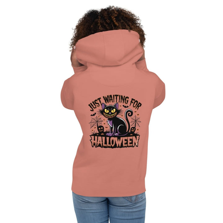 Just Waiting for Halloween Graphic Hoodie - Dusty Rose - S - ArtyKoala
