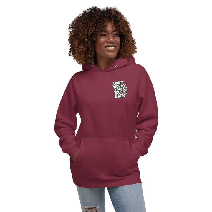 Just Waiting for Halloween Graphic Hoodie - Maroon - S - ArtyKoala