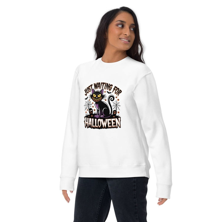 Just Waiting For Halloween Graphic Sweatshirt - Black - S - ArtyKoala