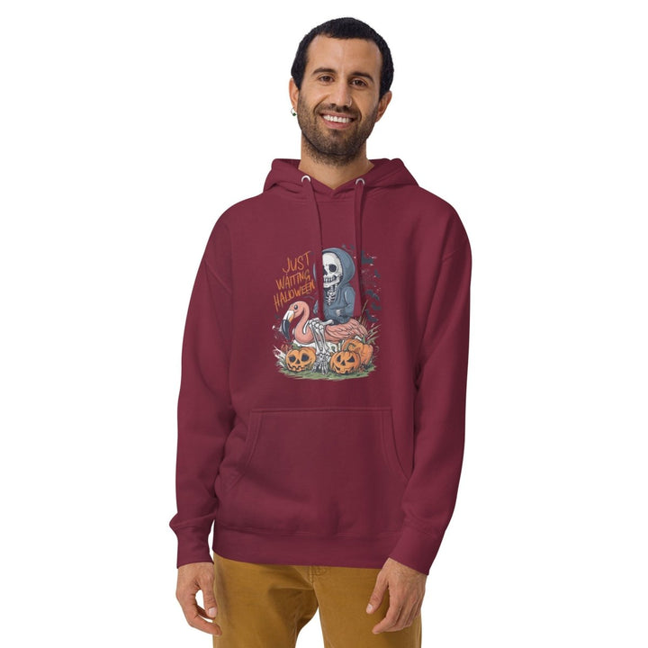 Just Waiting Halloween Graphic Hoodie - Black - S - ArtyKoala