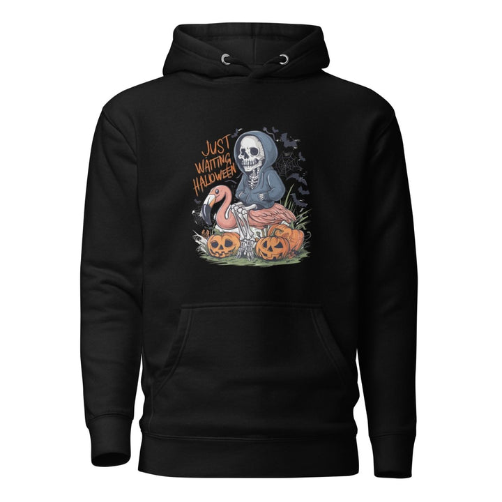 Just Waiting Halloween Graphic Hoodie - Black - S - ArtyKoala