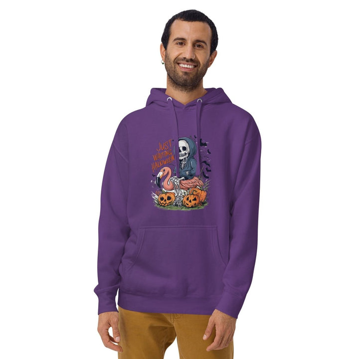 Just Waiting Halloween Graphic Hoodie - Black - S - ArtyKoala